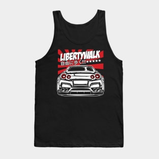 GTR R35 Libertywalk (White Print) Tank Top